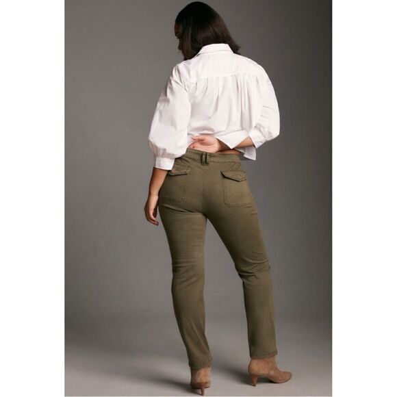 NEW Anthropologie Pilcro Jefferson Pocket Zip Front Cargo Utility Pants Size 34 - Picture 6 of 8